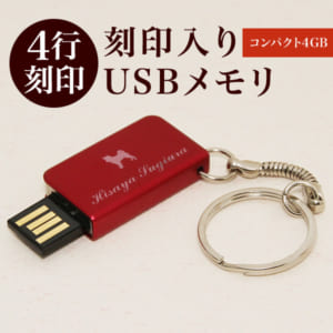 USBメモリー　4行刻印
