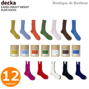 decka(デカ)　ハイソックス　CASED HEAVY WEIGHT PLAIN SOCKS de-01【10】 by Boutique de Bonheur