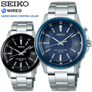 【SEIKO WIRED】 セイコー ワイアード ニュースタンダードモデル ソーラー電波腕時計 メンズ 10気圧防水 日付表示 ルミブライト IPメッキ SEIKO-WD04 by CAMERON