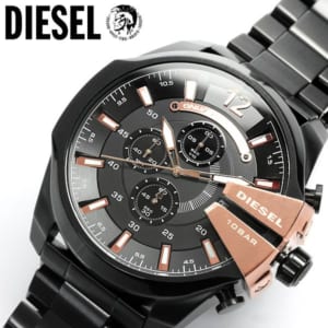 【DIESEL/ディーゼル】 腕時計 メンズ クロノグラフ DZ4309 ブラック×ゴールド メタルベルト 多針アナログ表示 MEN'S うでどけい ウォッチ 人気 ブランド by CAMERON