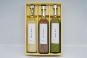 吟香の甘酒 ノンアルコール 3種『白米・抹茶・赤米』ギフトセット