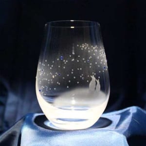 うさぎモチーフのタンブラーグラス【vol.3】青い天の川へ by アトリエキース