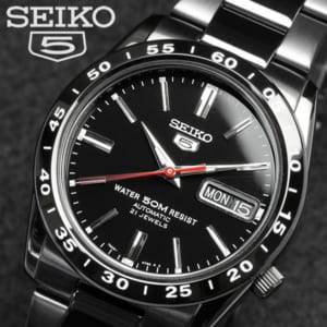 【SEIKO5】【セイコー5】逆輸入 メンズ 自動巻き 腕時計 フルブラック SNKE03K Men's ウォッチ うでどけい オートマティック 海外モデル 正規品 by CAMERON