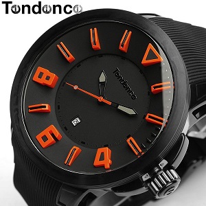 【テンデンス】【Tendence】 腕時計 メンズ ガリバースポーツ GULLIVERSPORT TT5100003 うでどけい MEN'S ウォッチ ブラック×オレンジ ラバー 10気圧防水 by CAMERON 